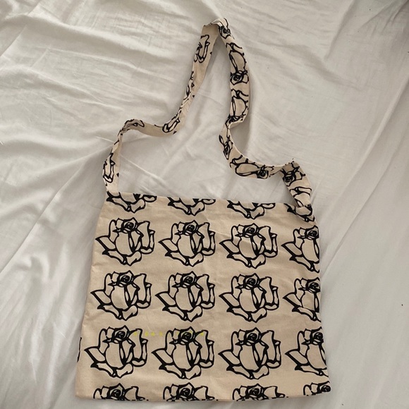 New Freda Salvador Floral Canvas Linen Tote Bag reusable - Picture 1 of 7